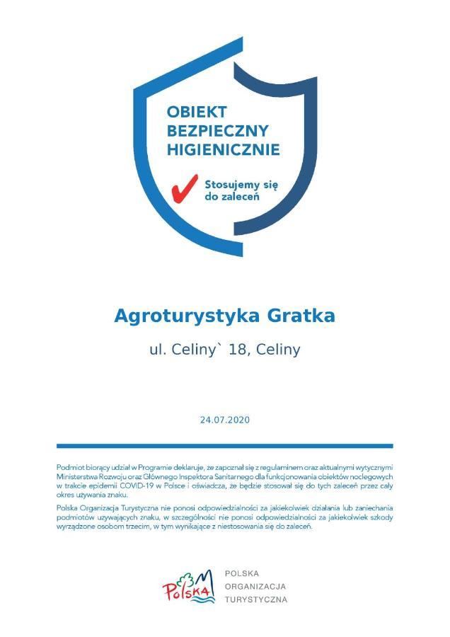 Gospodarstwo Agroturystyczno-Edukacyjne Gratka Celiny  外观 照片